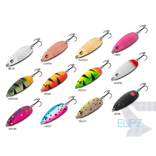 Delphin ELIPZ FullSCALE kanál Hook #2 JAPAN 7,5 cm 12 g támolygó villantó