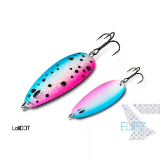   Delphin STEPZ StripSCALE kanál Hook #2 LoliDOT 7 cm 10 g támolygó villantó