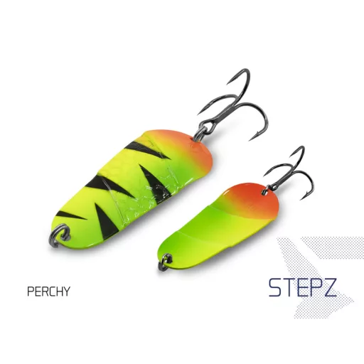 Delphin STEPZ StripSCALE kanál Hook #2 METAL 7 cm 10 g támolygó villantó