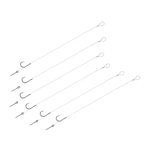 Delphin FLR Sting 12 cm 0,22 mm Sting 5 mm 12-es szakáll nélküli előkötött horog 6 db/csomag