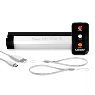   Delphin Sátorlámpa távirányítóval LightBAR UC 1W 100lm 2000mAh 203 × 39 × 38 mm kempinglámpa