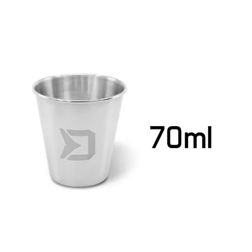 Delphin Reset XL 4v1 Rozsdamentes acél pálinkáspohár készlet 4 × 70 ml