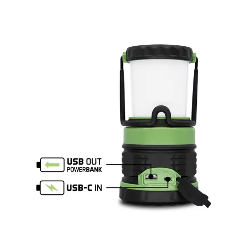 Delphin AURA+ UC 8,5W 500lm 5400mAh 185 mm kempinglámpa