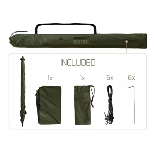 Delphin BigONE Carp Esernyő oldalfalakkal 250 cm