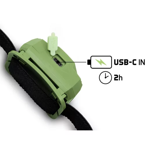 Delphin LUMIS 3W 220lm 1000mAh 6 × 4,2 × 3,2 cm fejlámpa