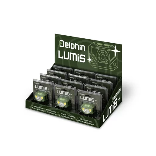 Delphin LUMIS 3W 220lm 1000mAh 6 × 4,2 × 3,2 cm fejlámpa
