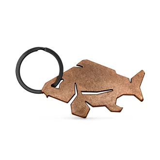   Delphin CARPENER ponty alakú sörnyitós , bronz kulcstartó