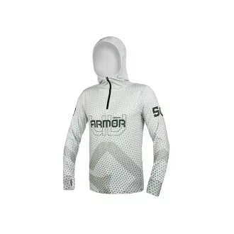   Delphin UV Armor 50+ kapucnis hosszú ujjú olívazöld póló XL