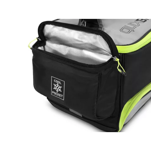 Delphin Reaxe QuixBAG 2xBOX XL hőszigetelt fekete/szürke/zöld horgásztáska 41 × 30 × 25 cm