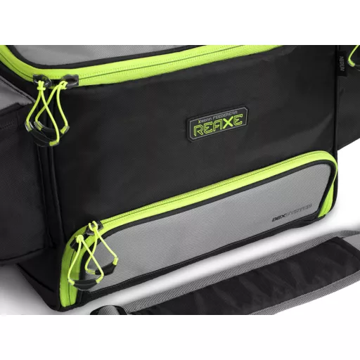 Delphin Reaxe QuixBAG 2xBOX XL hőszigetelt fekete/szürke/zöld horgásztáska 41 × 30 × 25 cm
