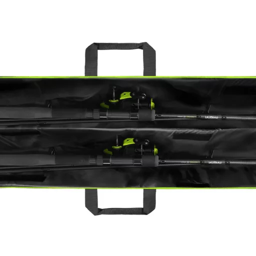 Delphin Reaxe DualCASE párnázott fekete/szürke/zöld botzsák 125 cm 2 rekeszes
