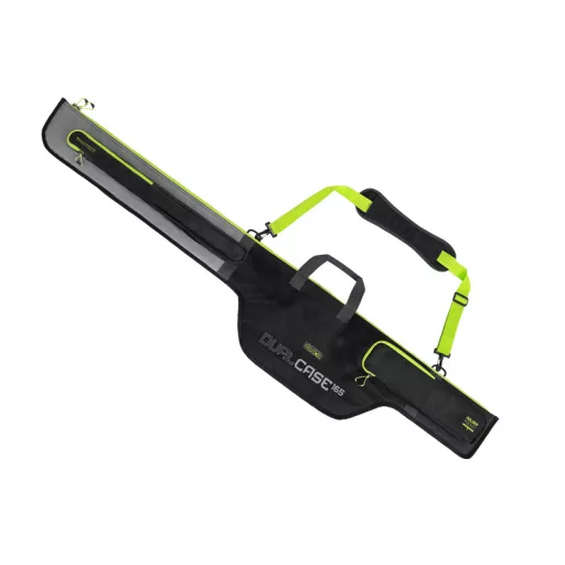 Delphin Reaxe DualCASE párnázott fekete/szürke/zöld botzsák 150 cm 2 rekeszes