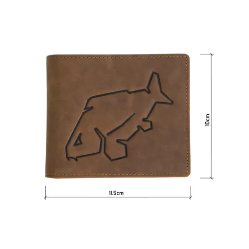 Delphin CARP OutLINE bőr pénztárca, sötétbarna