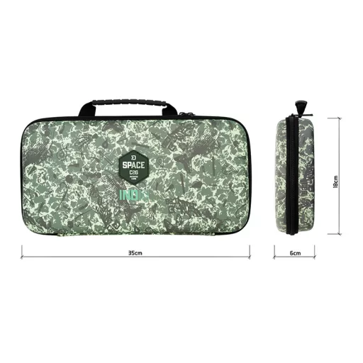 Delphin IndIQ Space C2 g terepszínű (zöld) kapásjelzőtartó táska 35 × 18 × 6 cm