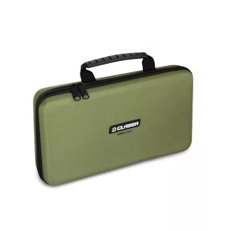   Delphin Classa HardCASE merevfalú sötétzöld szerelékes táska 30 × 17 × 6 cm