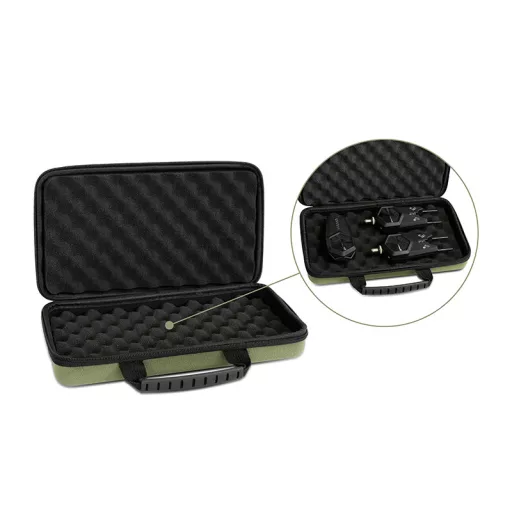 Delphin Classa HardCASE merevfalú sötétzöld szerelékes táska 30 × 17 × 6 cm