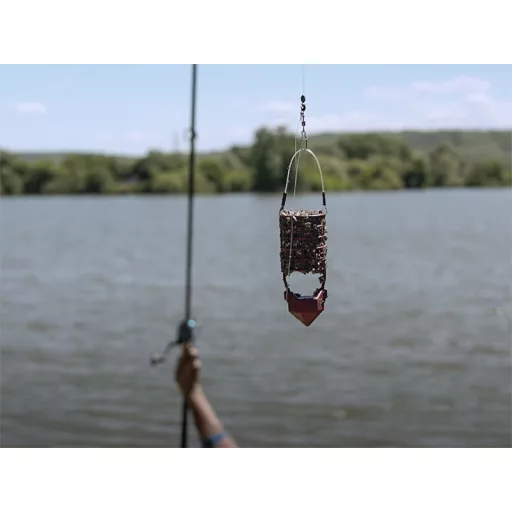 Delphin Longshot+ M távdobó feeder kosár 40 g