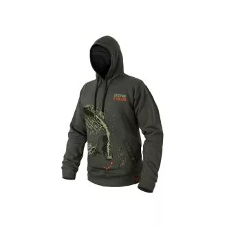 Delphin Catch Me Carp NX kapucnis sötétzöld XL pulóver