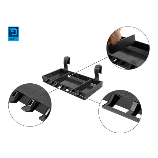 Delphin ShelfPOD BlackWay polc 20 × 10 × 3 cm rod pod