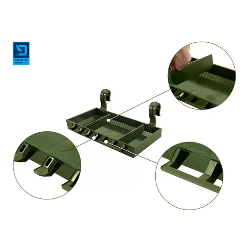 Delphin ShelfPOD Camo polc 20 × 10 × 3 cm rod pod