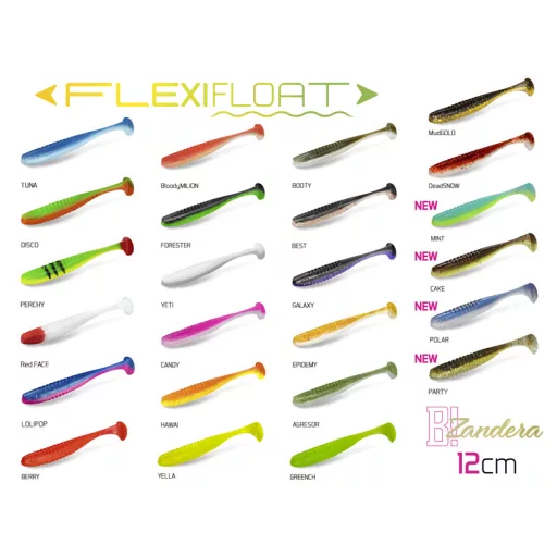 Delphin ZANDERA FlexiFLOAT UVs MINT 12 cm 5 db/csomag gumihal