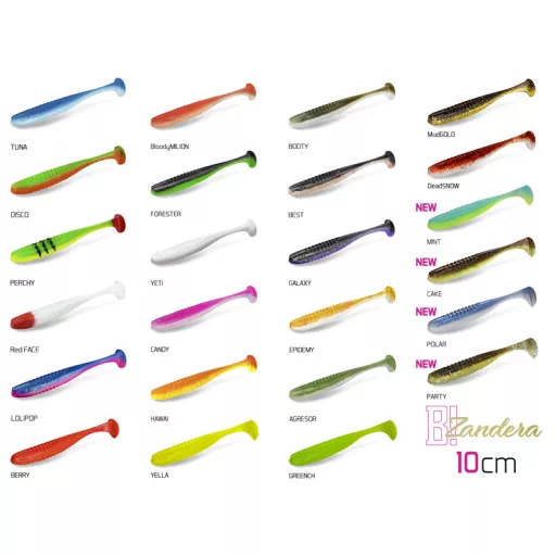 Delphin ZANDERA UVs MINT 10 cm 5 db/csomag gumihal