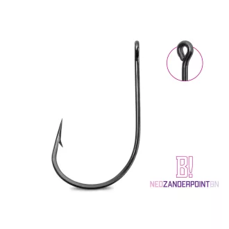   Delphin B! NEO ZanderPoint BN 2/0-s szakállas süllőző horog 10 db/csomag