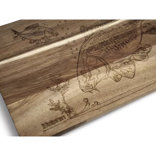 Delphin CarpBOARD Dekoratív konyhai vágódeszka