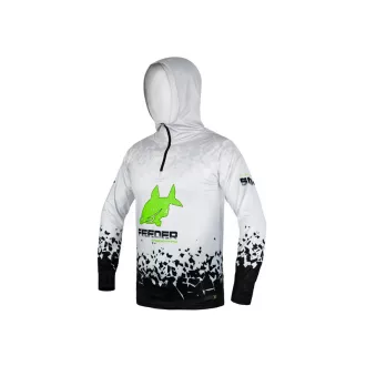   Delphin UV Armor 50+ Reaxe kapucnis hosszú ujjú fehér póló L