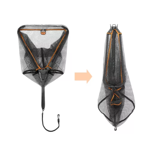Delphin FoldSPIN 40 × 40 cm gumírozott rablóhalas merítő