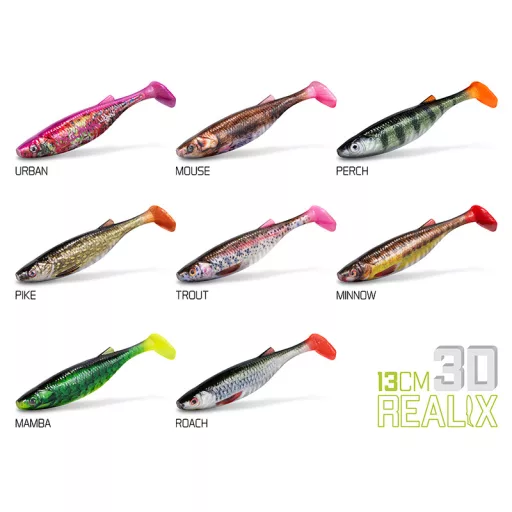 Delphin Realix 3D MAMBA 13 cm 2 db/csomag gumihal