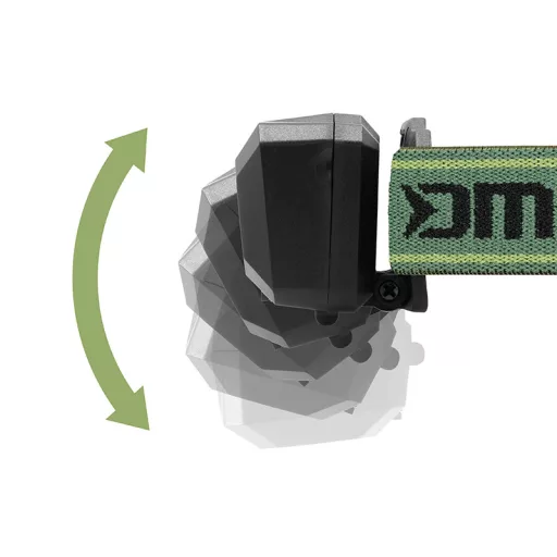 Delphin MONOX 3W 120lm 1500mAh 6 × 4,5 × 3,8 cm fejlámpa