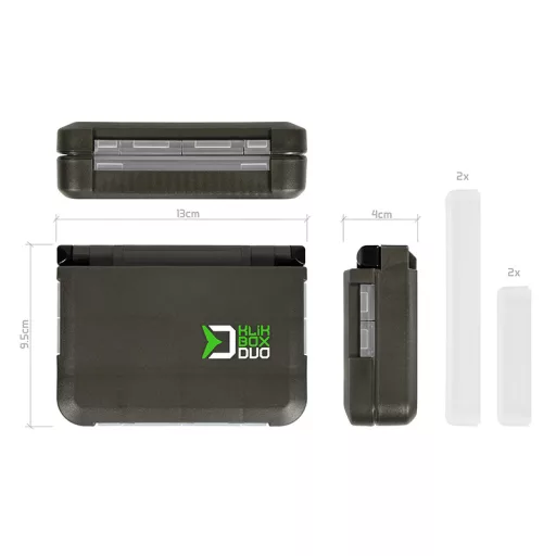 Delphin KlikBOX Duo 175–9P tároló 13 × 9,5 × 4 cm aprócikkes doboz