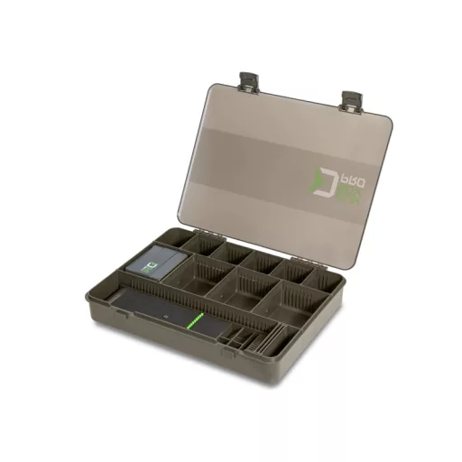 Delphin KlikBOX Pro tároló 38 × 28 × 6 cm szerelékes doboz