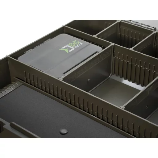 Delphin KlikBOX Pro tároló 38 × 28 × 6 cm szerelékes doboz