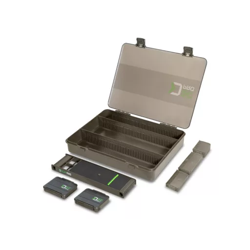 Delphin KlikBOX Pro tároló 38 × 28 × 6 cm szerelékes doboz