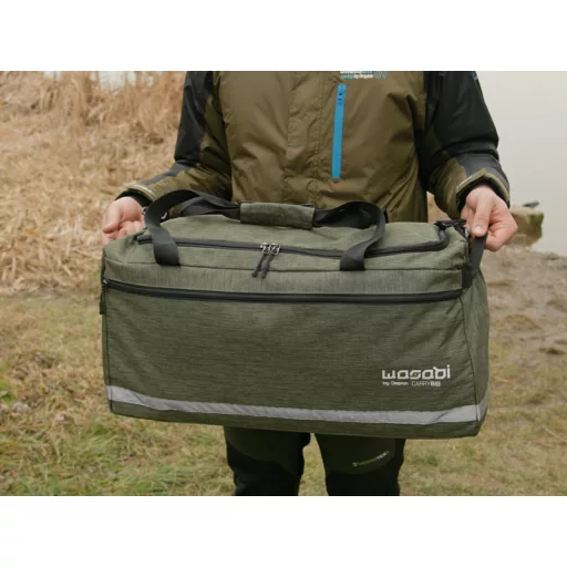 Delphin Wasabi CarryBIG fekete/zöld horgásztáska 62 × 24 × 30 cm