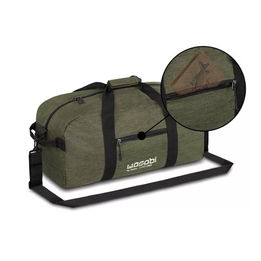 Delphin Wasabi CarryMID fekete/zöld horgásztáska 53 × 27 × 25 cm