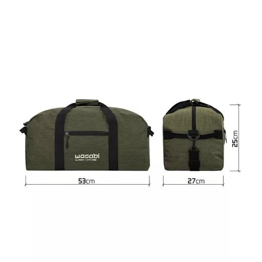 Delphin Wasabi CarryMID fekete/zöld horgásztáska 53 × 27 × 25 cm