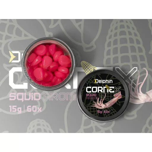 Delphin Műcsali Cornex Pop-Up Tintahal imitációs horogcsali 60 db