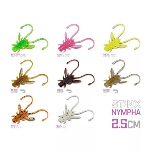 Delphin B! Stinx NYMPHA NEON 2,5 cm 0,9 g 20 db/csomag lágy műcsali