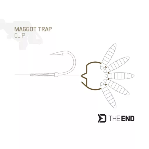 Delphin THE END Maggot Trap csonti rögzítő karika S csonti gyűrű 15 db/csomag