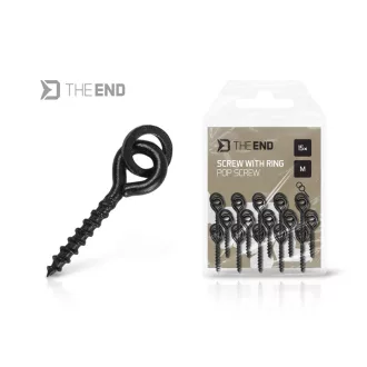   Delphin THE END POP Screw csavar karikával S csalicsavar 15 db/csomag