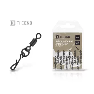   Delphin TheEND Q-Cast karikával és gyorskapoccsal #4/20 kg gyorscserés kapocs 10 db/csomag
