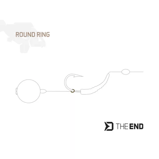 Delphin THE END Ring fém karika 3,1 mm horoggyűrű 30 db/csomag