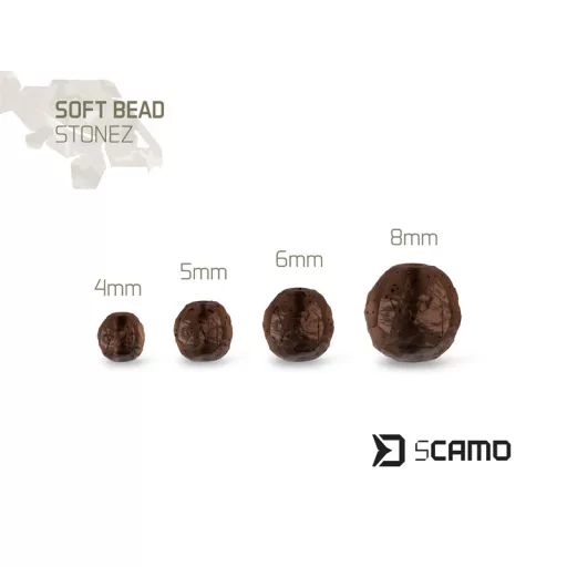 Delphin sCAMO Stonez puha ütköző gyöngyök 6 mm ütköző gyöngy 60 db/csomag