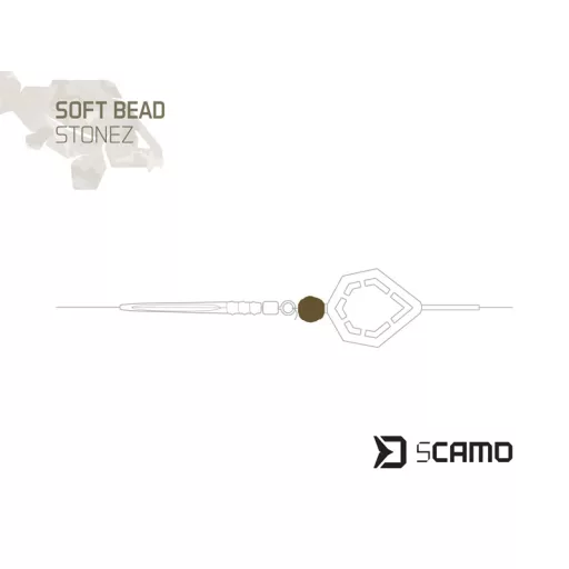 Delphin sCAMO Stonez puha ütköző gyöngyök 8 mm ütköző gyöngy 40 db/csomag