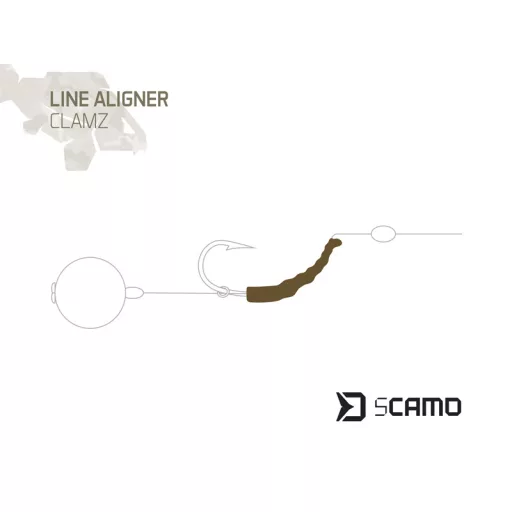 Delphin sCAMO Clamz horogbefordító 15 mm horogbefordító 10 db/csomag