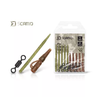   Delphin sCAMO PinC + + Tube szett #4 pontyozó szerelék készlet 5 db/csomag