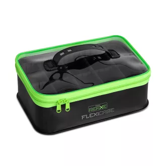   Delphin Reaxe FlexiCASE EVA fekete/zöld szerelékes táska 31 × 10 × 21 cm